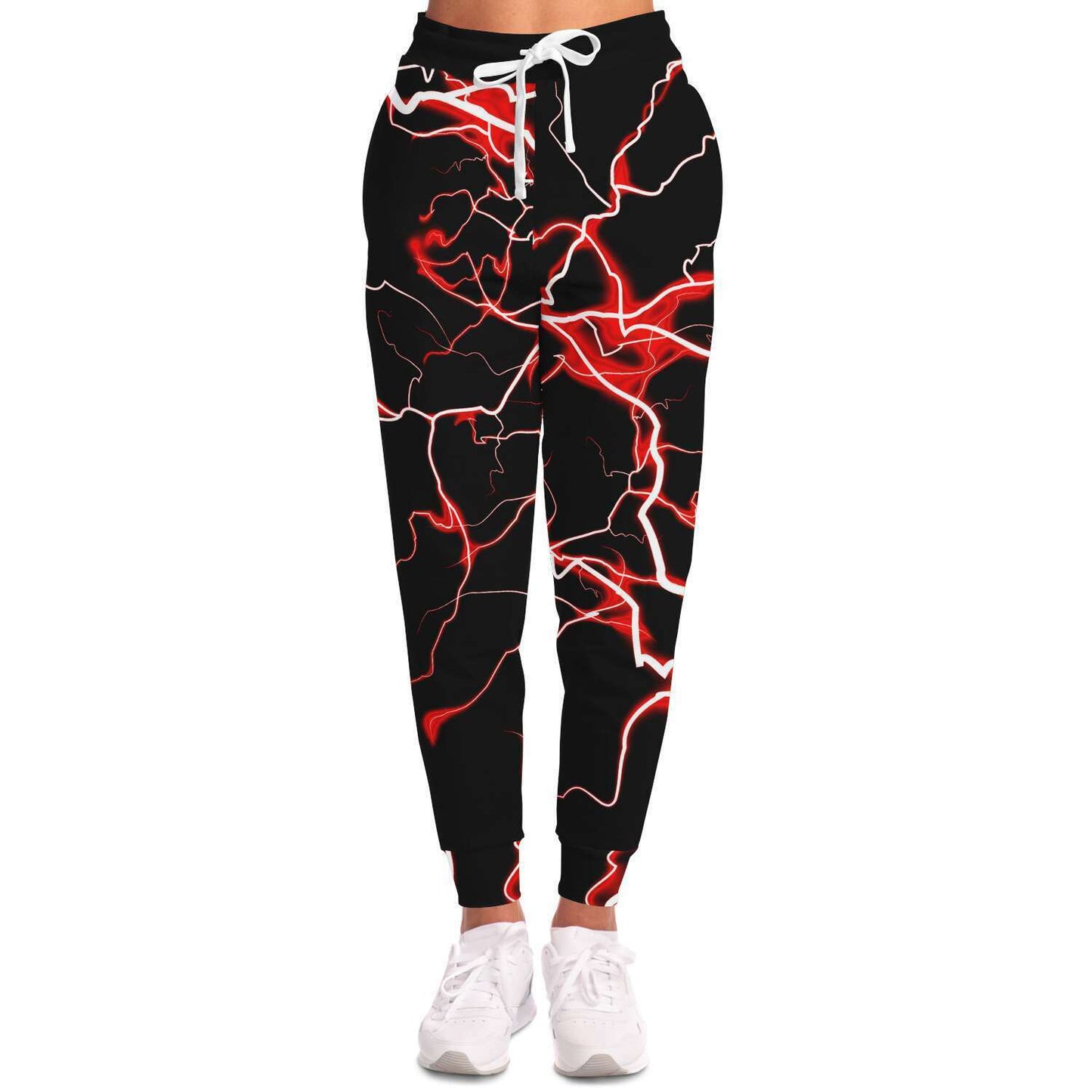 Red electric bolt jogger