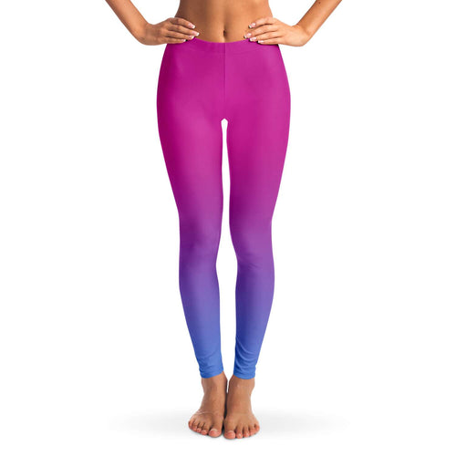 Pink to purple gradient Leggings
