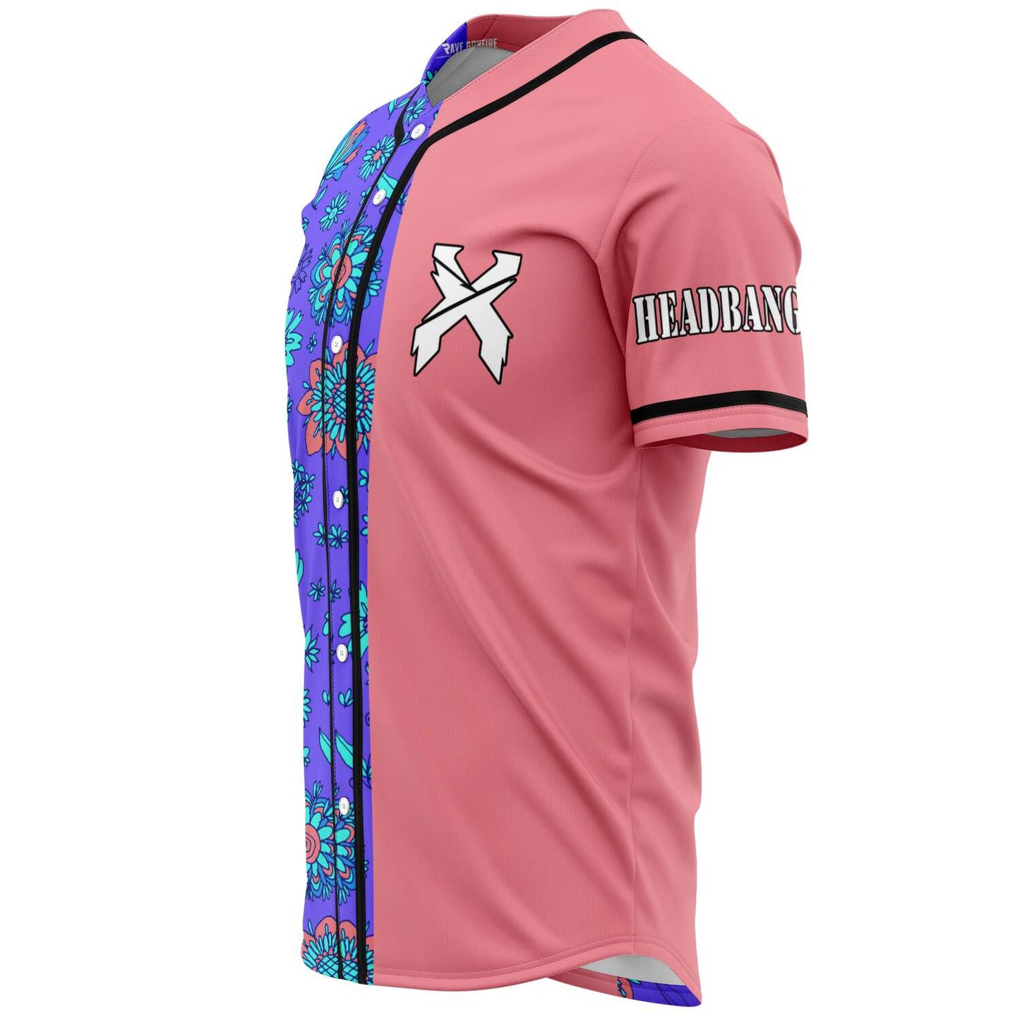 Pinky flowers headbanger custom jersey