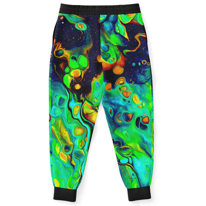 Green liquid space jogger