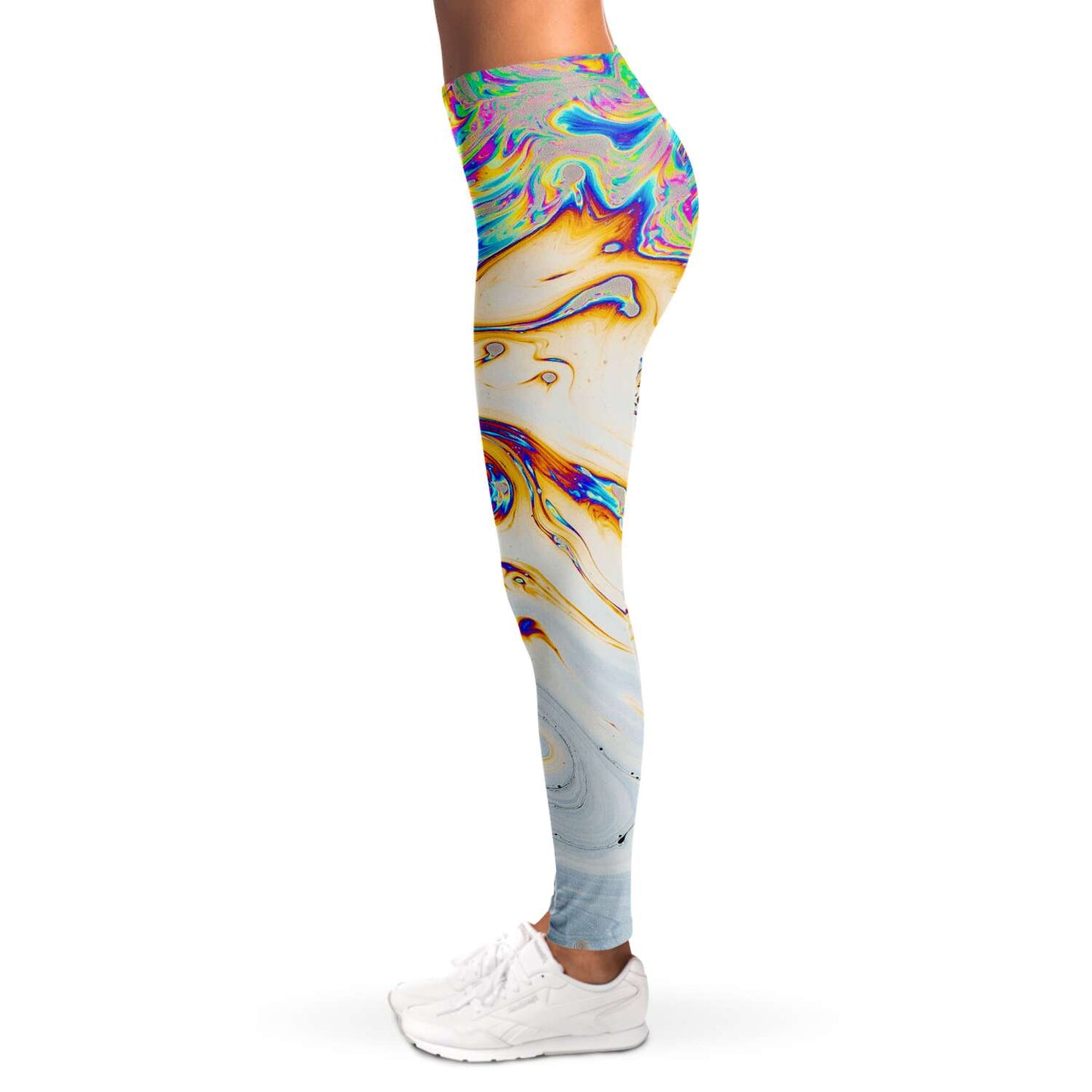 Oil silk leggings