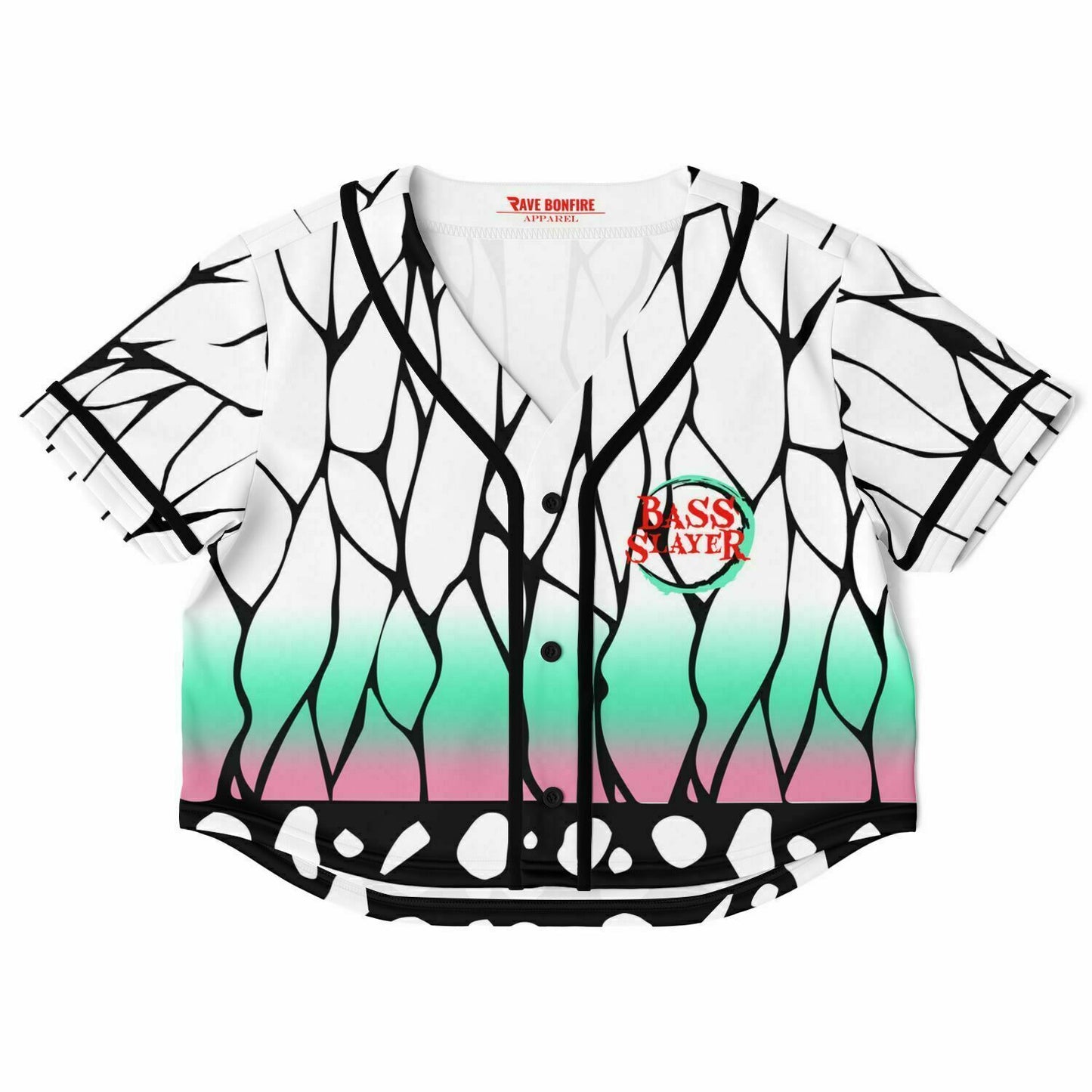 Demon slayer Cropped Baseball Jersey