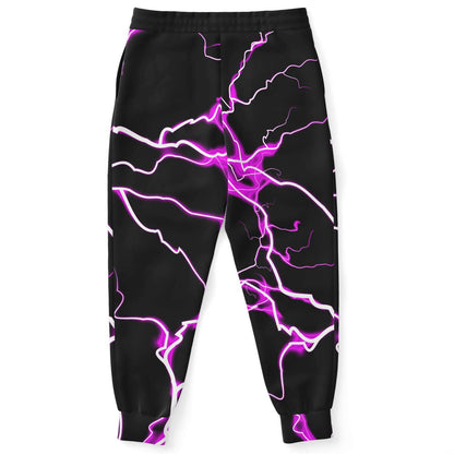 Pink electric bolt jogger