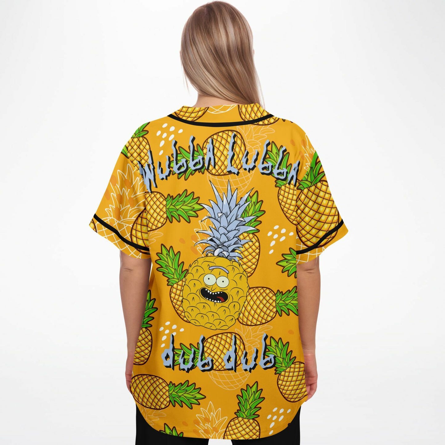 Pineapple rick baseball jersey