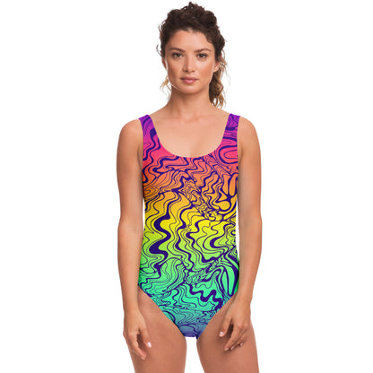Trippy lines swimsuit