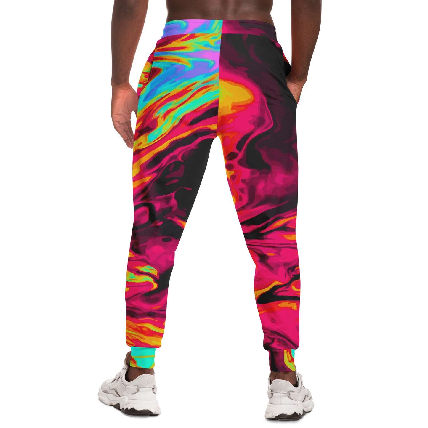 Red acid trip jogger