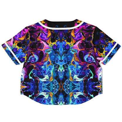 God illusion Crop top baseball jersey