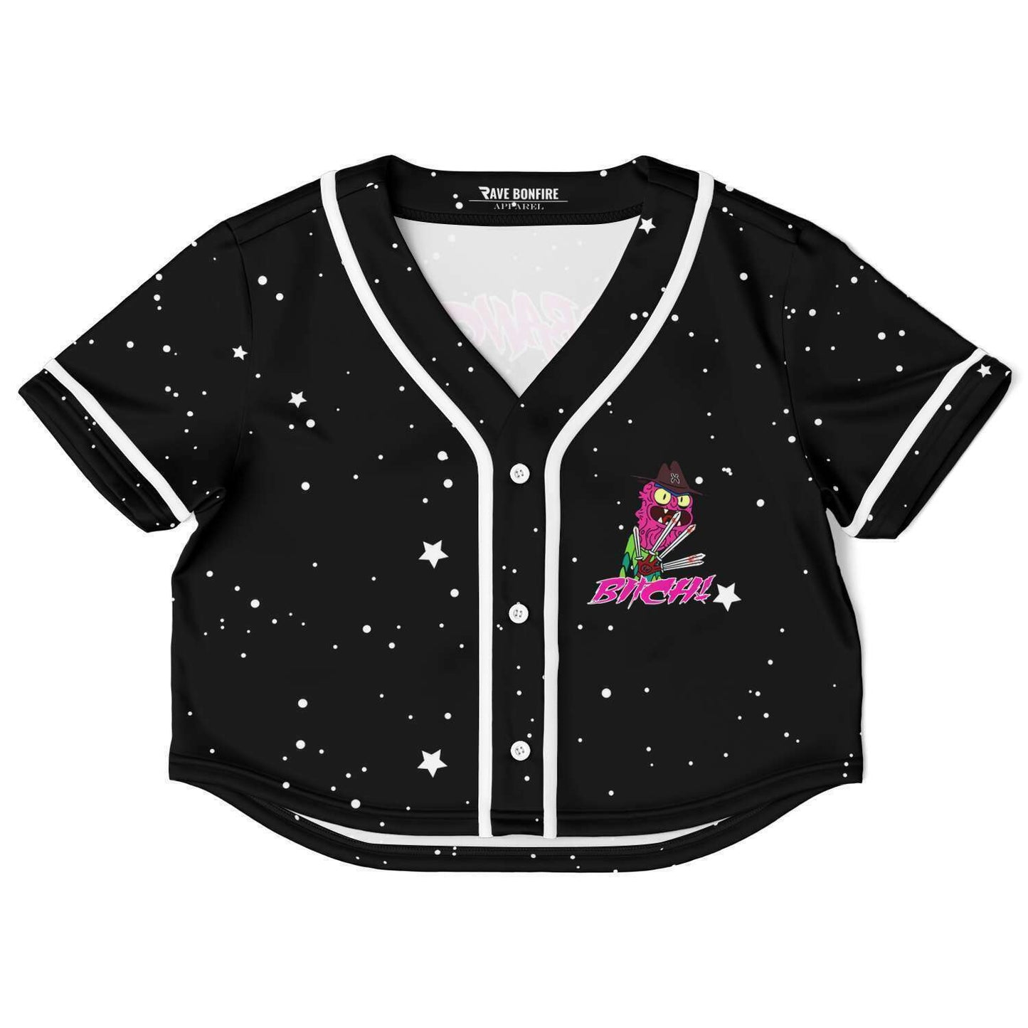 Headbangers bitch terry crop top jersey V1