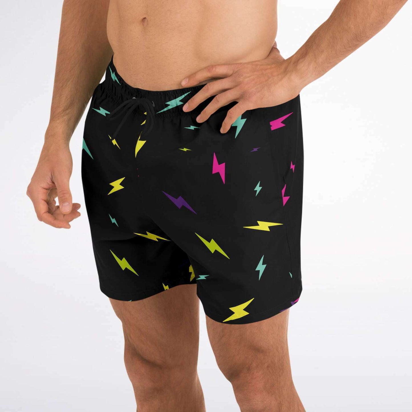Electric bolt swim trunks