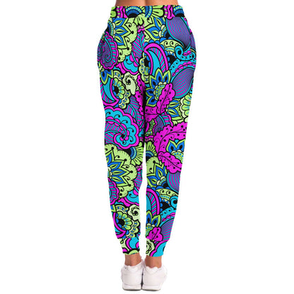 Colorful paisley jogger