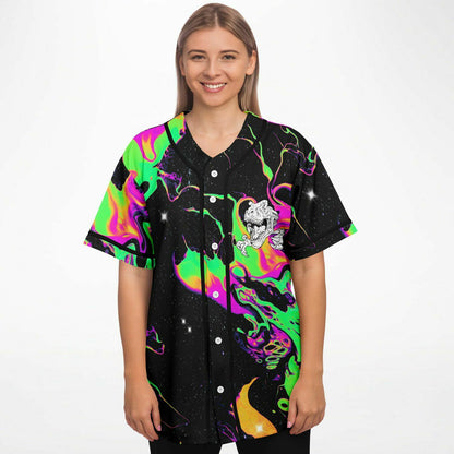 Angry T rex baseball jersey