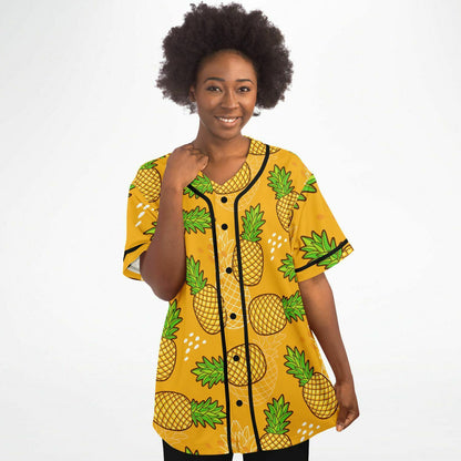Pineapple rick baseball jersey