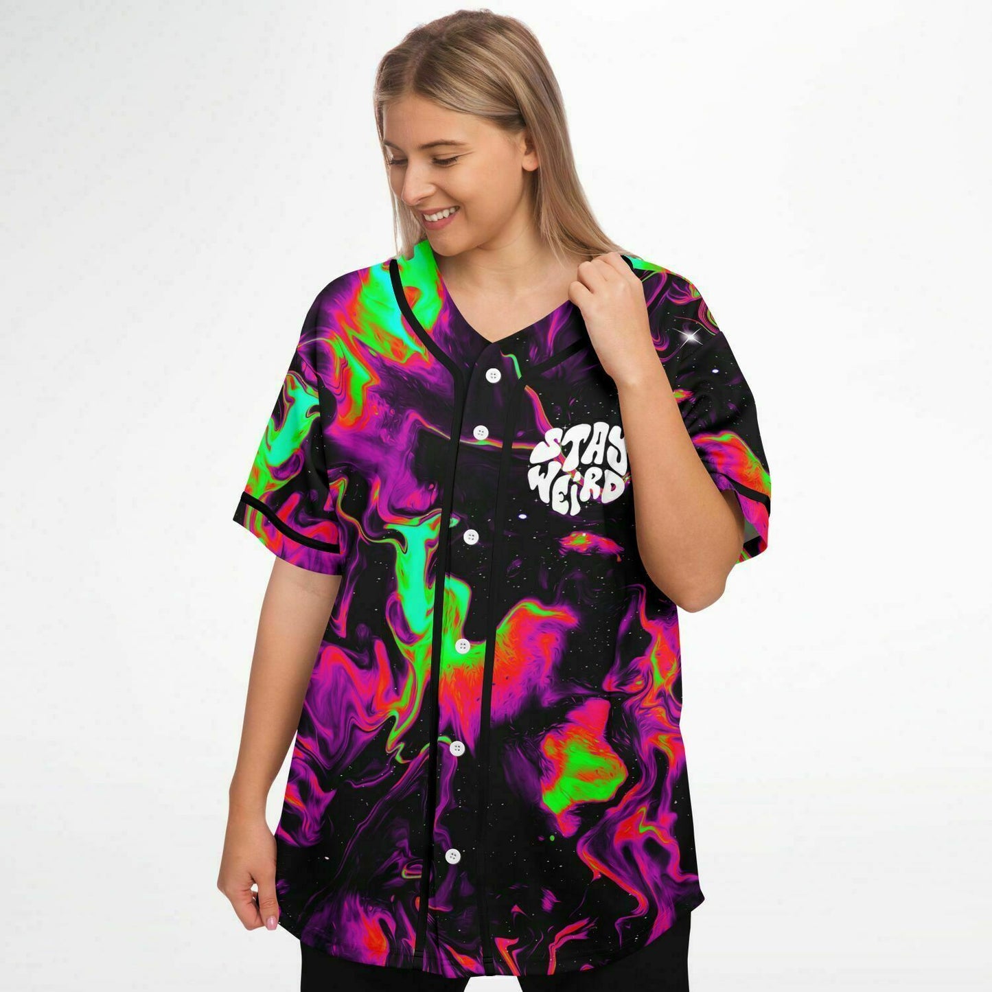 Stay weird custom rave baseball Jersey