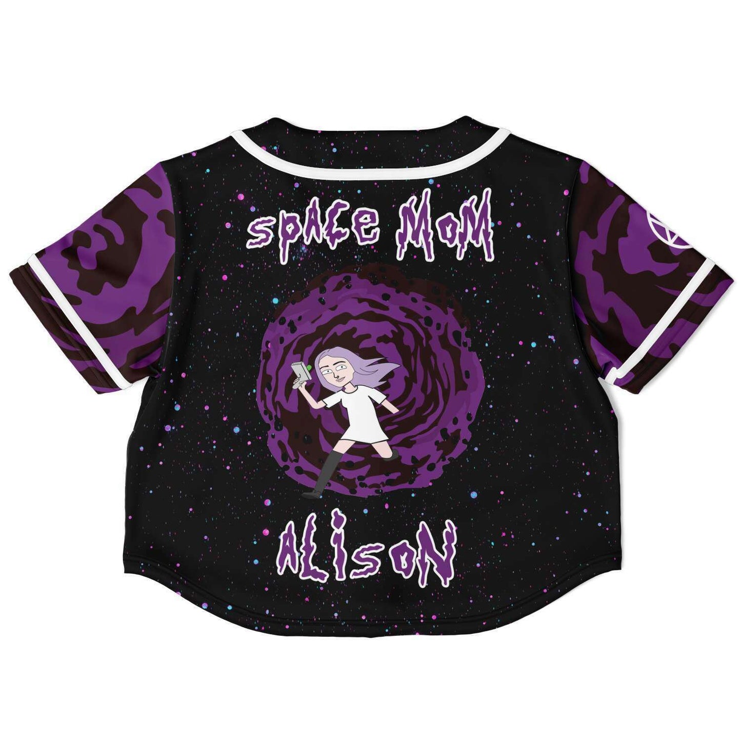 space mom crop top jersey