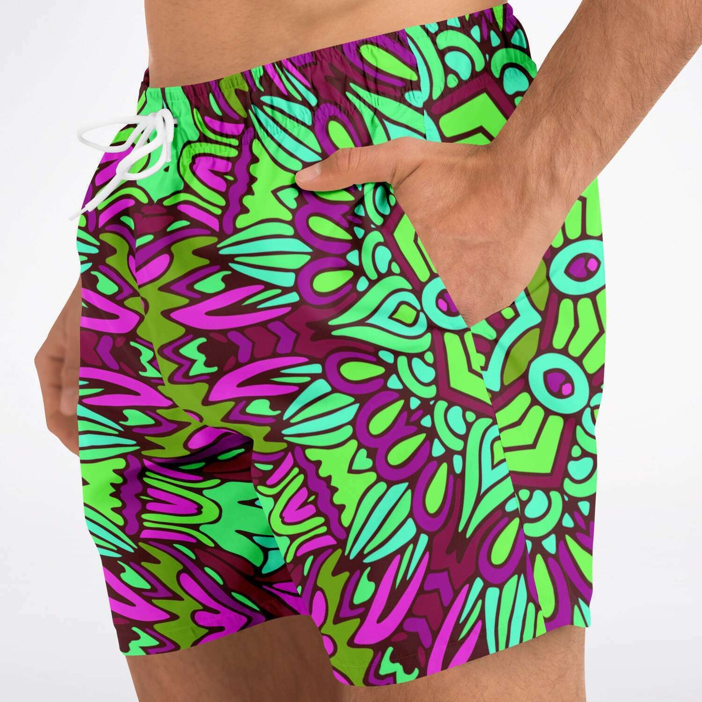 Colorful ethnic  swim trunk