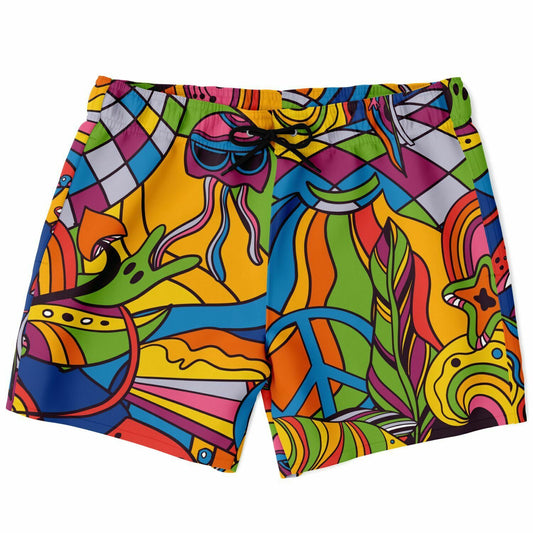 Colorful trippy Swim trunk