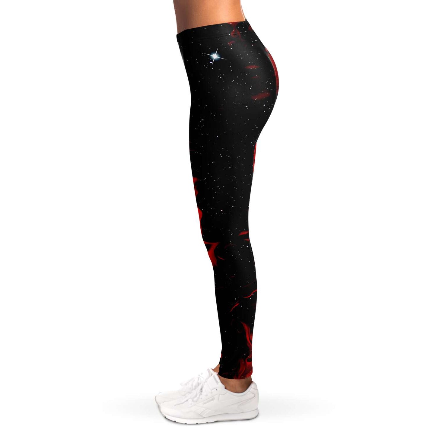 Red trippy galaxy Leggings