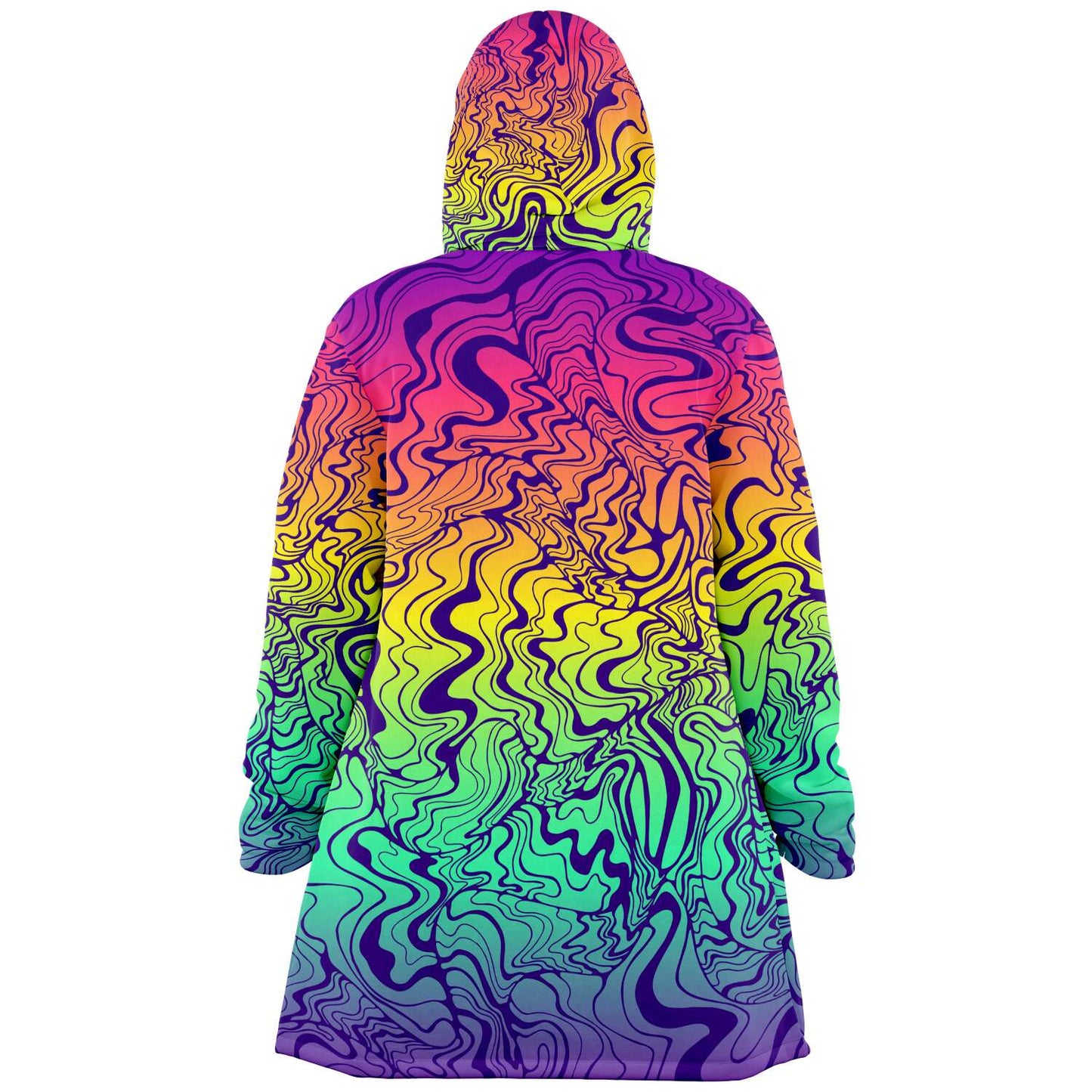 Rainbow psychedelic  lines cloak