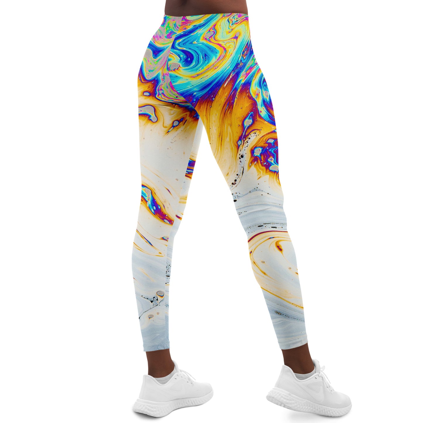 Oil silk leggings