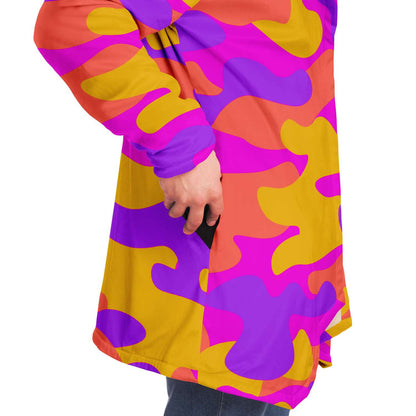 Yellow & purple camouflage cloak