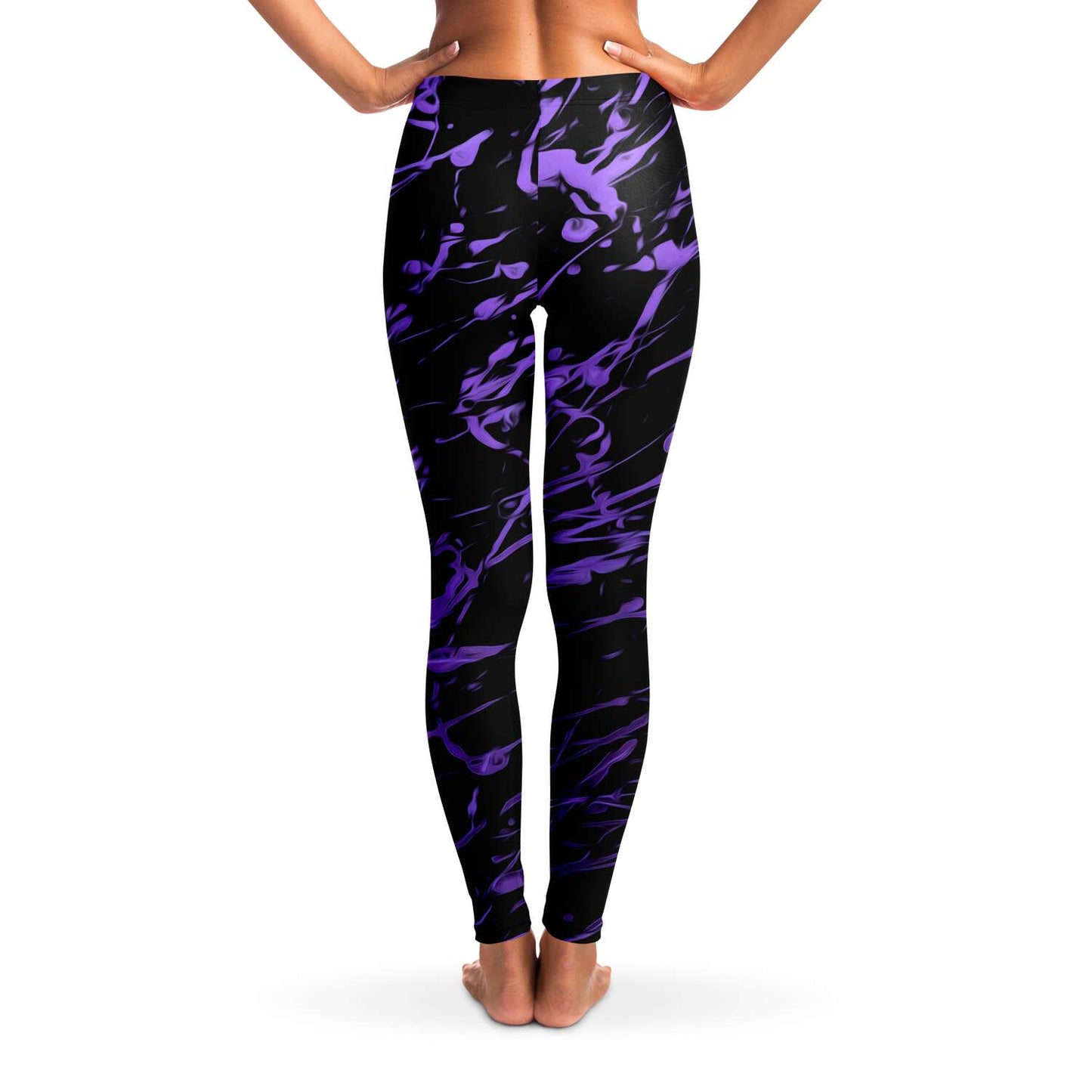 Purple splashed Leggings