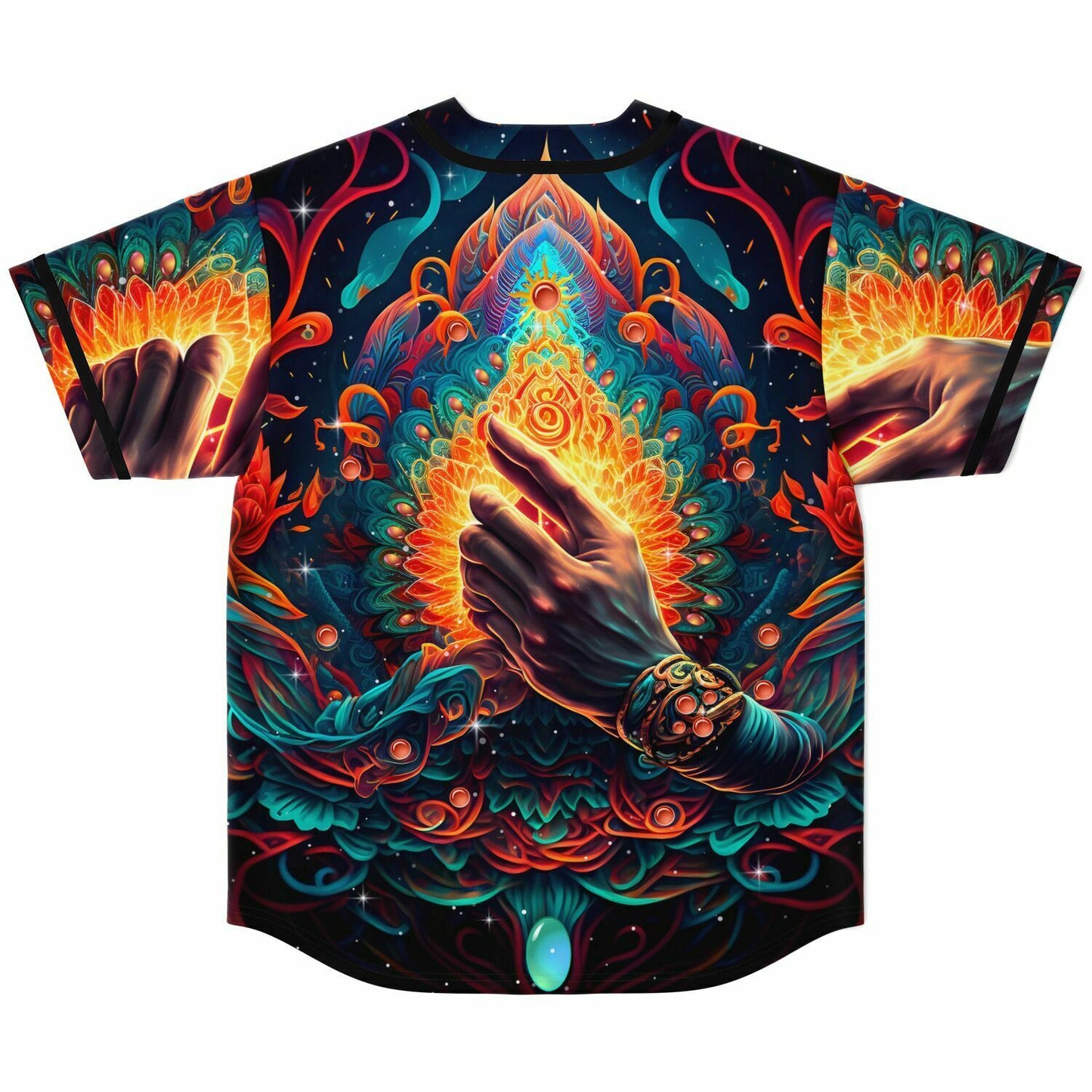 Psychedelic rave Baseball Jersey