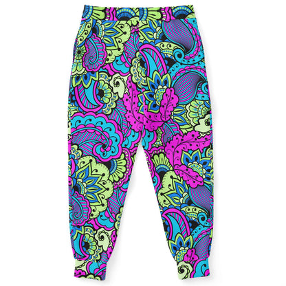 Colorful paisley jogger