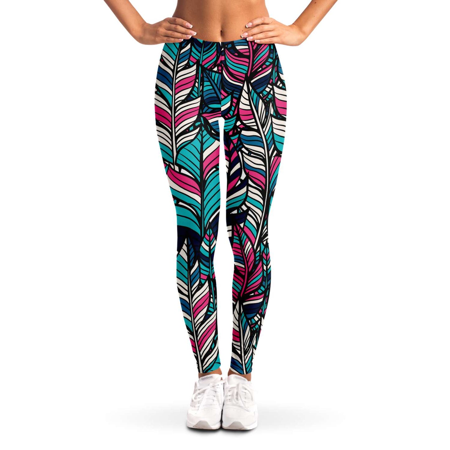 Colorful feathers Leggings