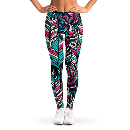 Colorful feathers Leggings