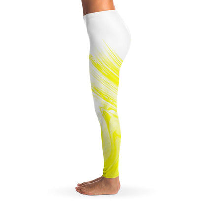 Yellow tossed Leggings