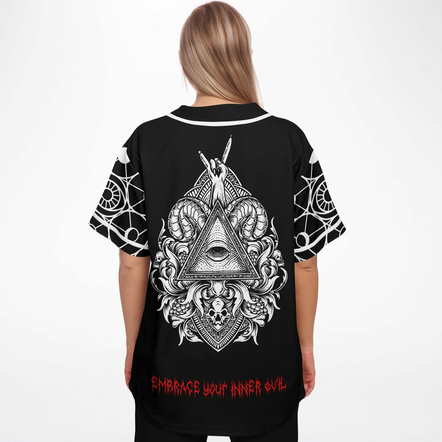 Illuminati abstract baseball jersey