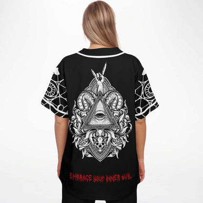 Illuminati abstract baseball jersey