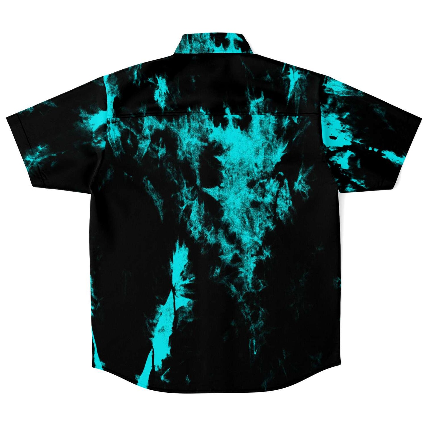 Tie dye short sleeve button down shirt