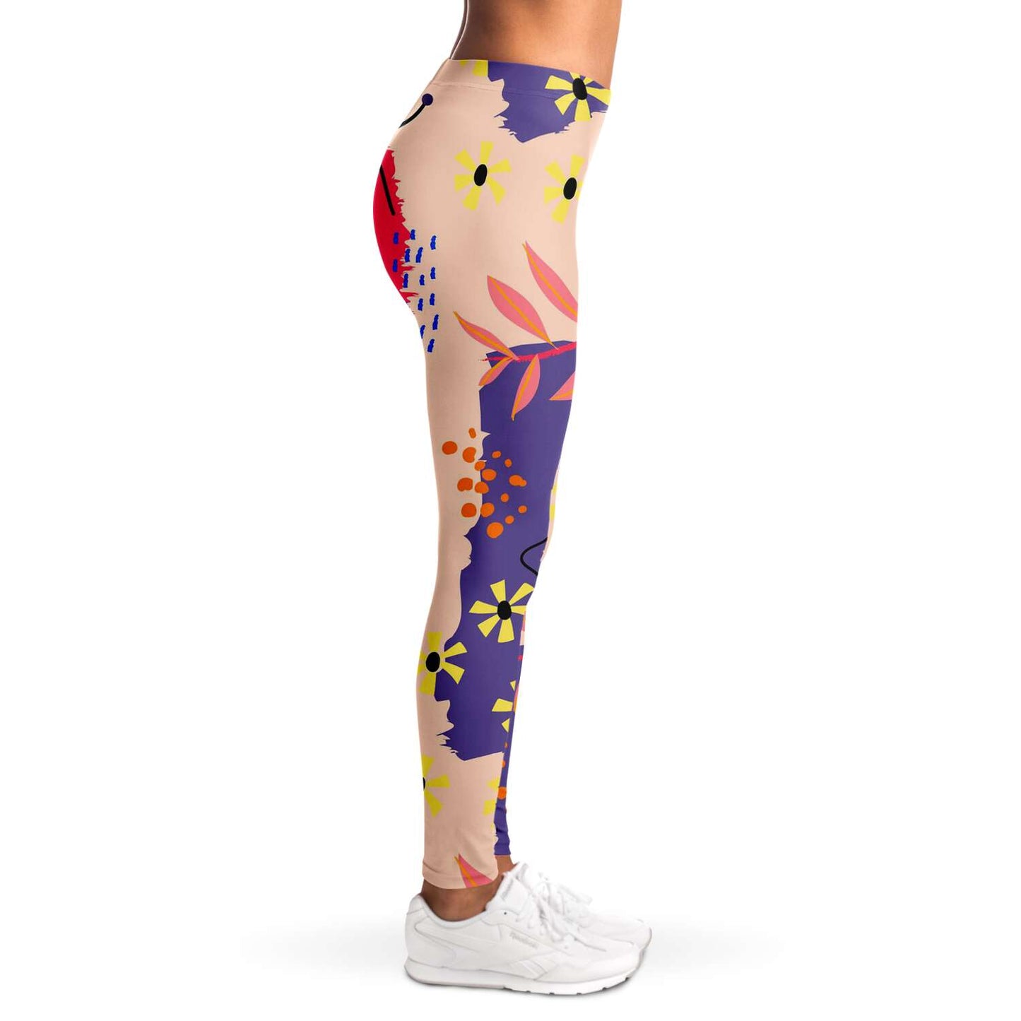 ABSTRACT Floral Leggings