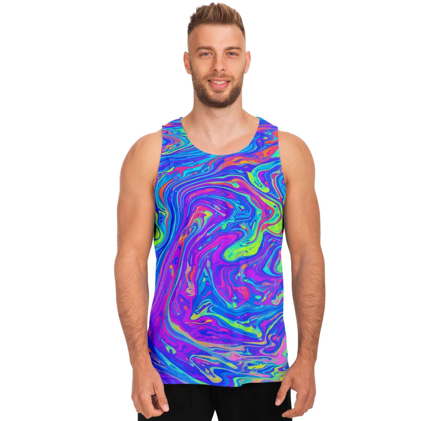 Neon acid trip Tank top
