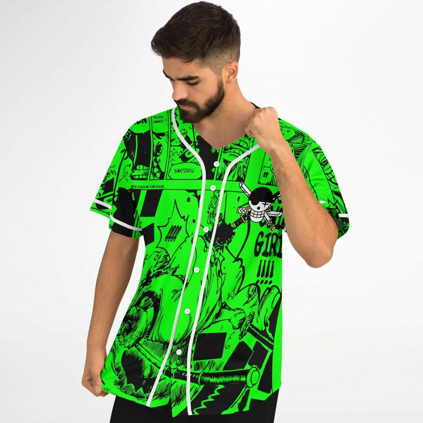 Zoro one pience baseball jersey