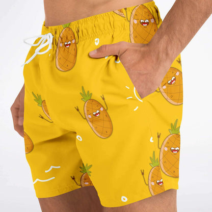 Smiley pineapple swim trunk
