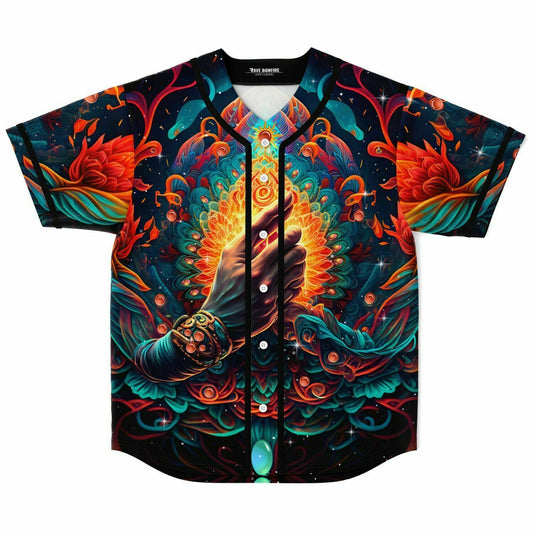 Psychedelic rave Baseball Jersey
