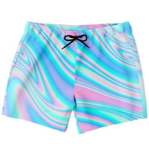 Abstract acid trip swim trunk V2