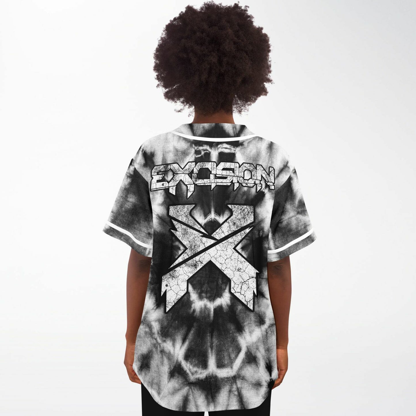 Tie dye excision baseball jersey
