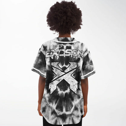Tie dye excision baseball jersey