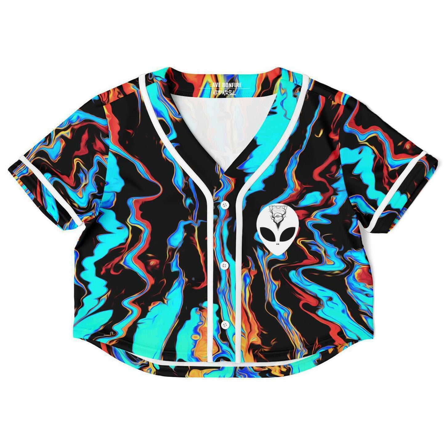 Stay weird crop top jersey