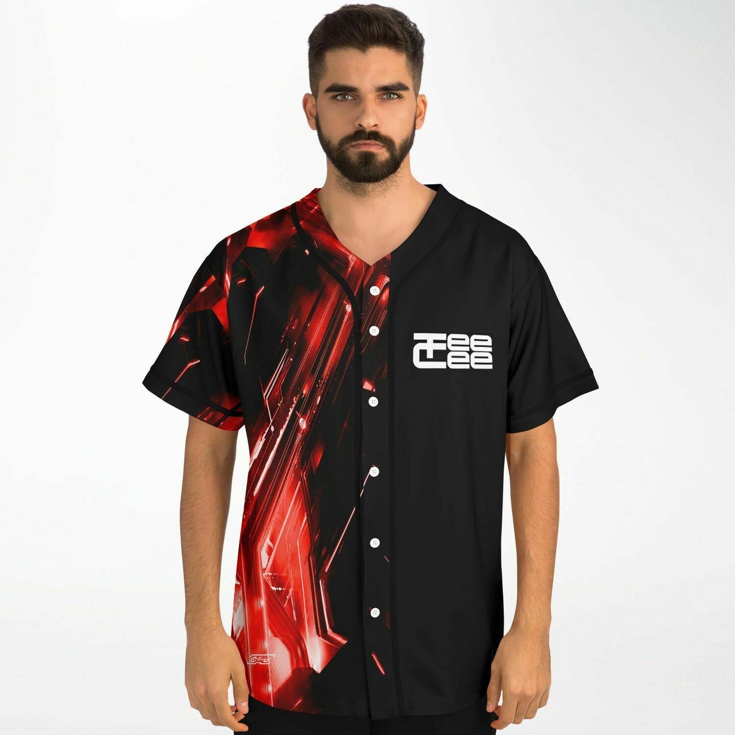Red Teecee baseball jersey