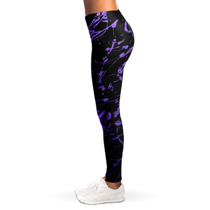 Purple splashed Leggings