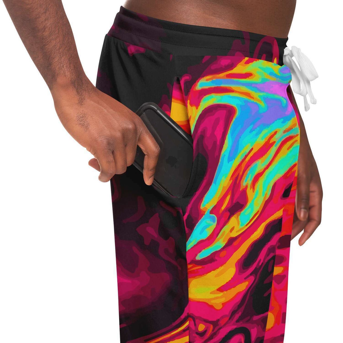 Red acid trip jogger