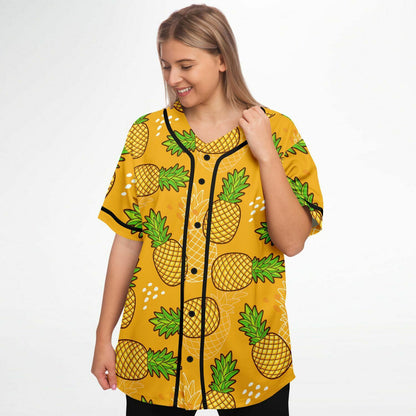 Pineapple rick baseball jersey