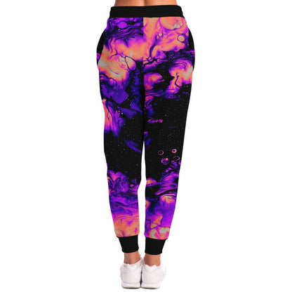 Peachy and purple acid trip jogger