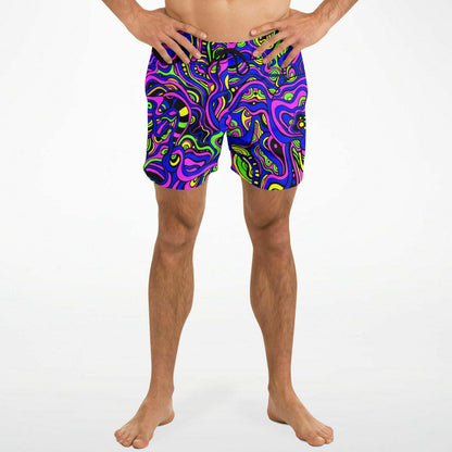 Psychedelic swim trunks