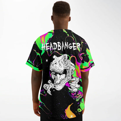 Angry T rex baseball jersey