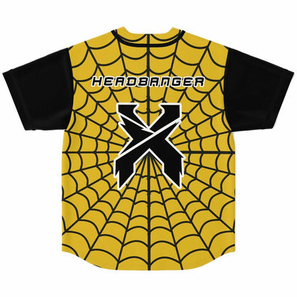 Gold spiderman Baseball Jersey